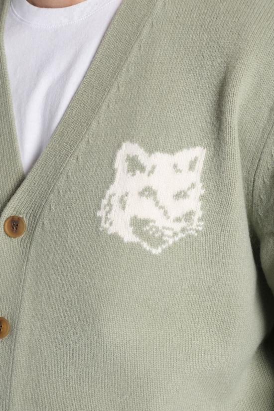 25FW 메종키츠네 가디건 428742 PM00509KM0329 GREEN - MAISON KITSUNE