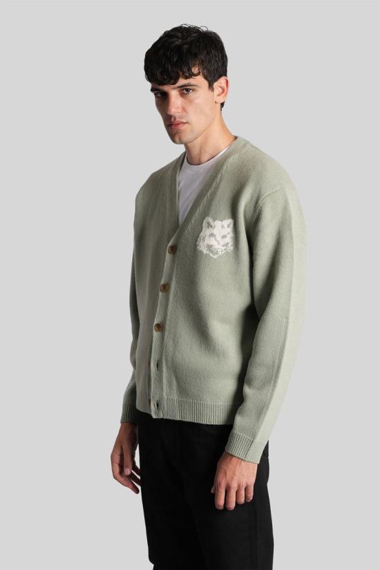 25FW 메종키츠네 가디건 428742 PM00509KM0329 GREEN - MAISON KITSUNE