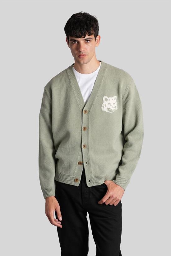 25FW 메종키츠네 가디건 428742 PM00509KM0329 GREEN