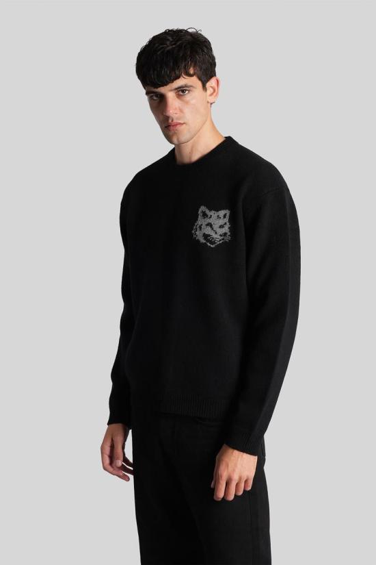 25FW 메종키츠네 스웨터 428746 PM00816KM0329 Black - MAISON KITSUNE