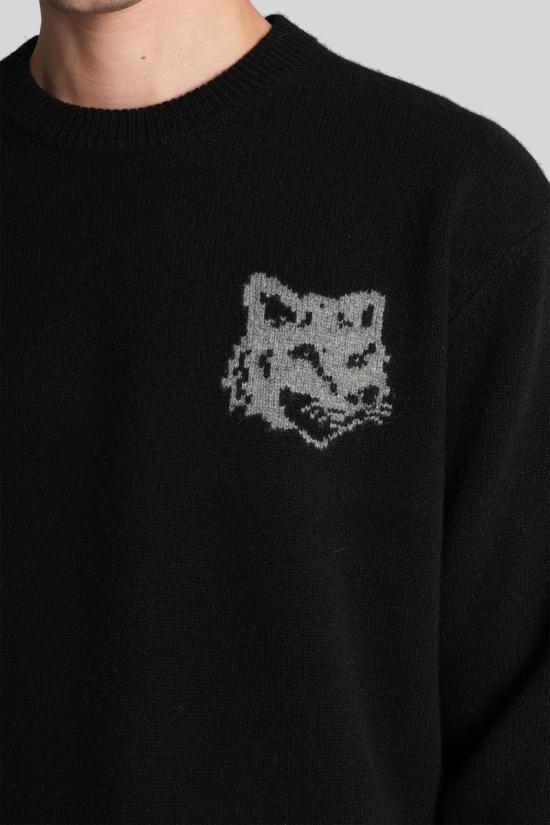 25FW 메종키츠네 스웨터 428746 PM00816KM0329 Black - MAISON KITSUNE
