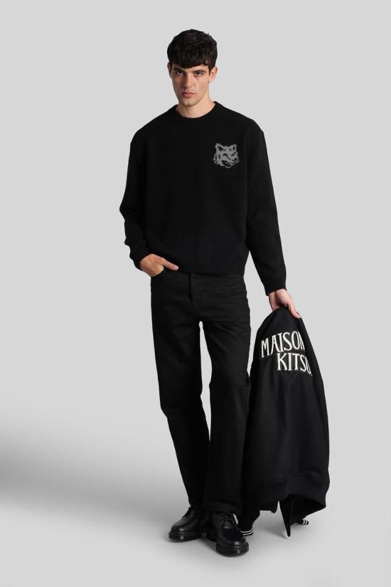 25FW 메종키츠네 스웨터 428746 PM00816KM0329 Black - MAISON KITSUNE