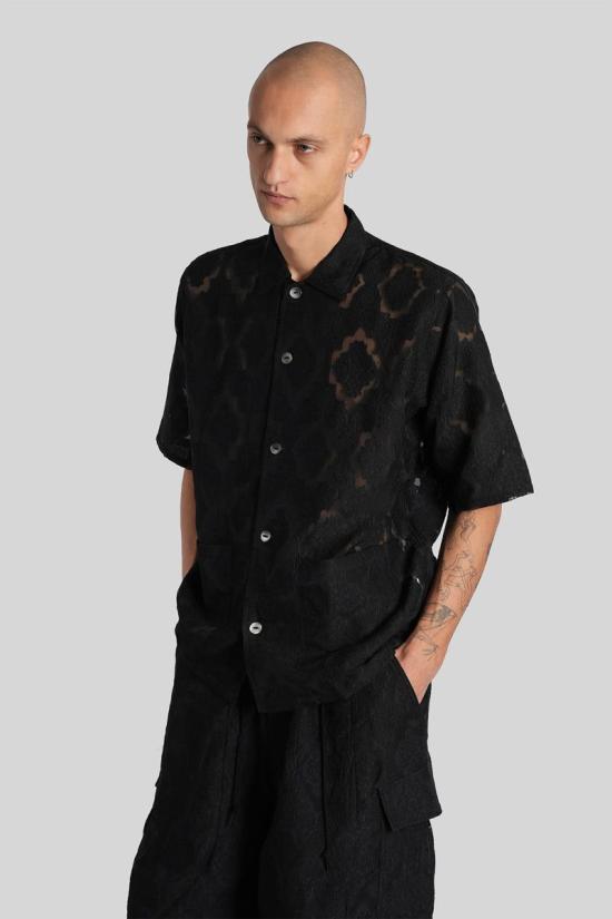 25FW 니들스 긴팔 셔츠 431047 RW274 Black - NEEDLES