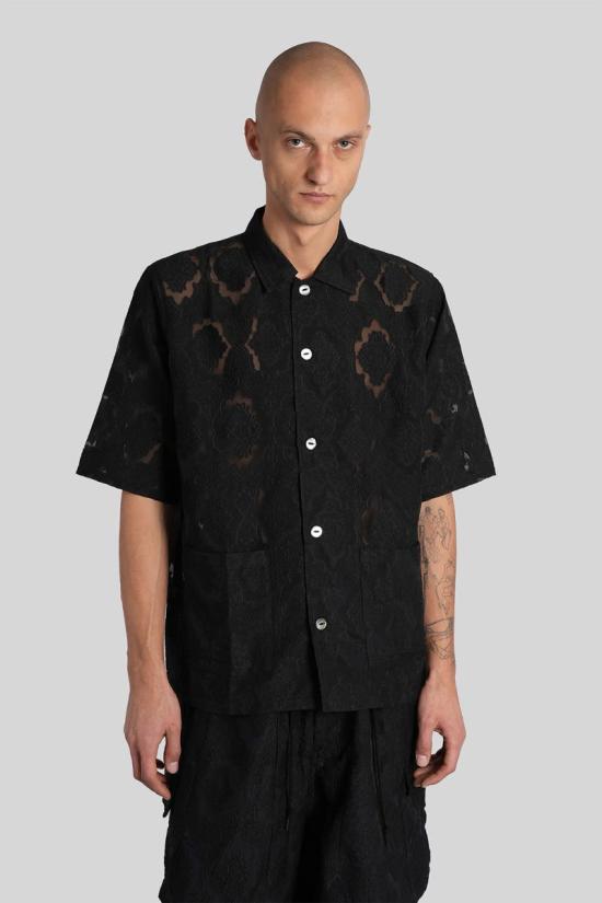 25FW 니들스 긴팔 셔츠 431047 RW274 Black