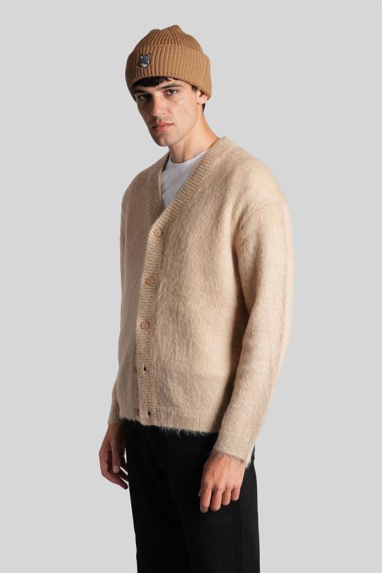 25FW 메종키츠네 가디건 428741 PM00503KT1162 Beige - MAISON KITSUNE