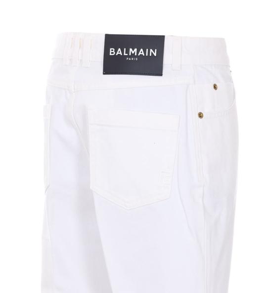 26SS 발망 데님 팬츠 MI070DG140FC WHITE - BALMAIN