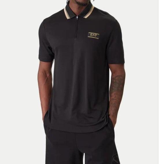  엠포리오 아르마니 폴로 티셔츠 7M001333 AF13739 001 BLACK - EMPORIO ARMANI
