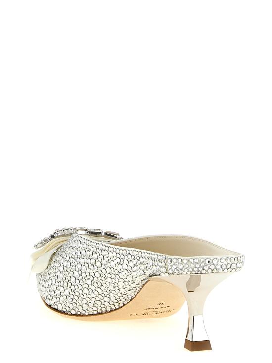 26SS 지미추 힐/펌프스 AURIAMULE50BTNIVORYCRYSTAL Silver - JIMMY CHOO