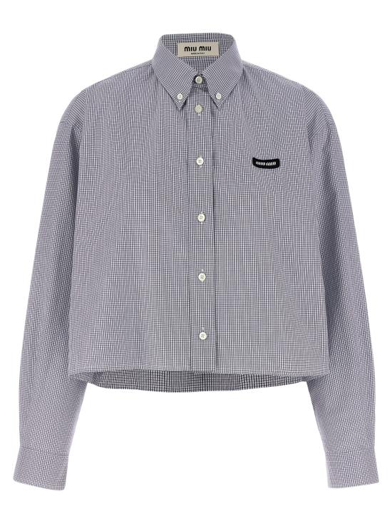 26SS 미우미우 블라우스 MK1659SOOO1805F0008 Blue