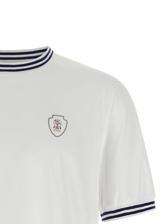 26SS 브루넬로 쿠치넬리 반팔 티셔츠 M0B131386TC6159 White - BRUNELLO CUCINELLI