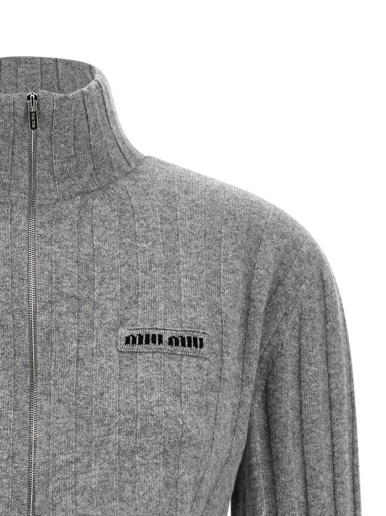 26SS 미우미우 자켓 MMF01ASOOO17JAF0031 Gray - MIU MIU