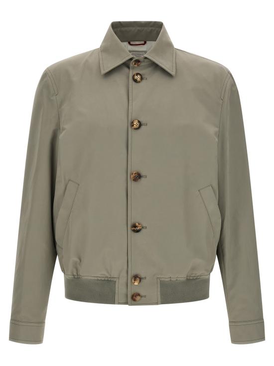 26SS 브루넬로 쿠치넬리 자켓 MY4196407CWO31 Green