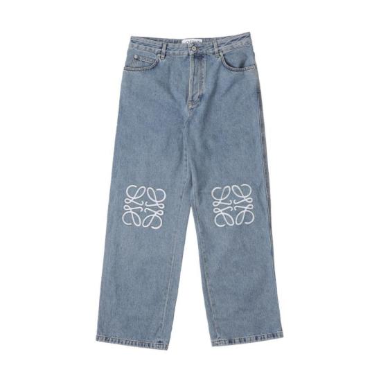 25FW 로에베 데님 팬츠 H526Y11W605475 MID BLUE DENIM DOM