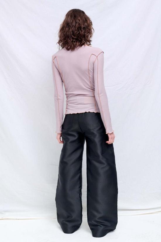  베이스레인지 긴팔 티셔츠 버브 퍼플 오마토 긴팔 상의 - BASERANGE