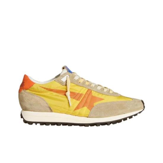 26SS 골든구스 MARATHON 마라톤 러닝 스니커즈 GMF00683 F005462 82542 YELLOW GREY ORANGE DOM - GOLDEN GOOSE