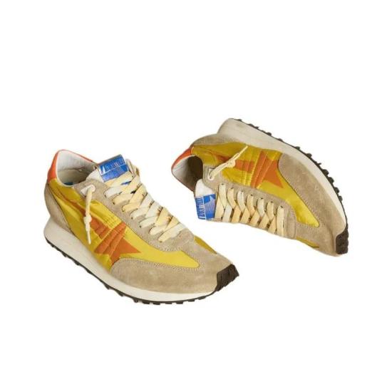 26SS 골든구스 MARATHON 마라톤 러닝 스니커즈 GMF00683 F005462 82542 YELLOW GREY ORANGE DOM - GOLDEN GOOSE