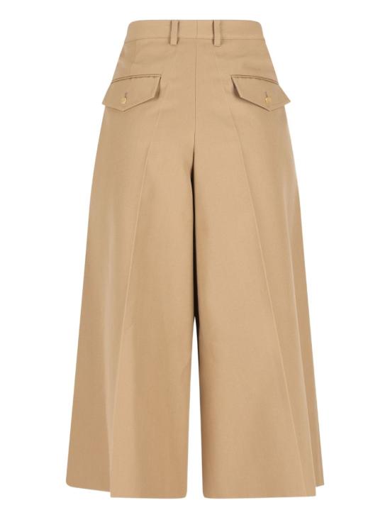 26SS 셀린느 코튼 & 울 개버딘 몬탁 크롭 트라우저 RP0FP984C 02BG Beige - CELINE