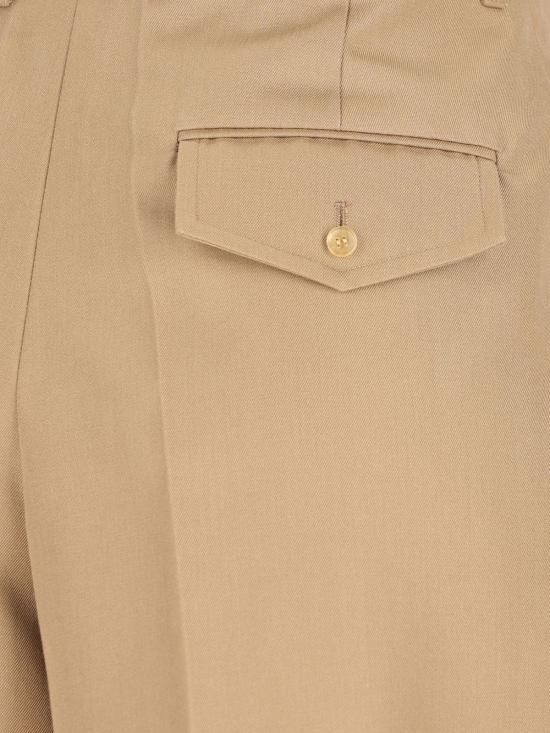 26SS 셀린느 코튼 & 울 개버딘 몬탁 크롭 트라우저 RP0FP984C 02BG Beige - CELINE