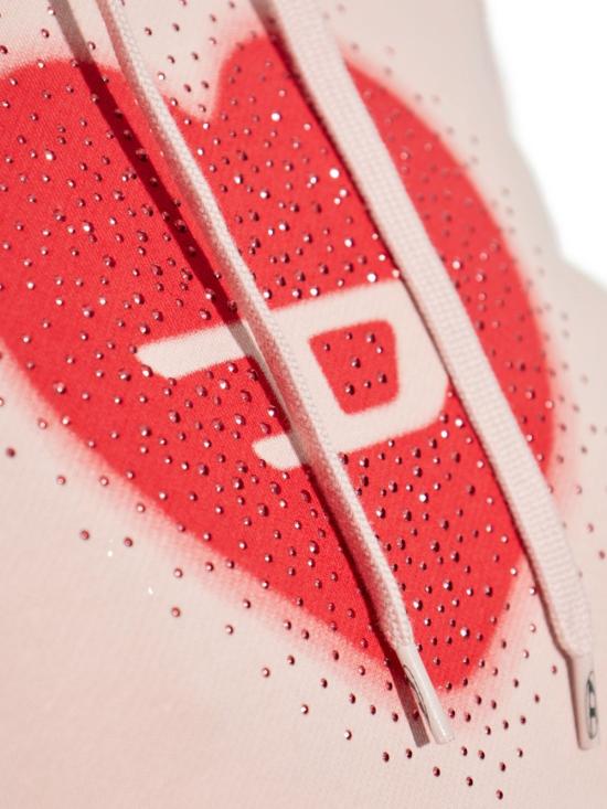 26SS 디젤 후드 티셔츠 A21952 0NSEX33L Powder - DIESEL