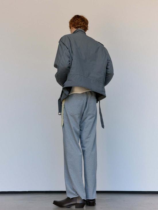  MM6 메종마르지엘라 트레이닝/조거 팬츠 Mm6 메종 마르지엘라 라이트 그레이 코튼 저지 팬츠 - MM6 MAISON MARGIELA