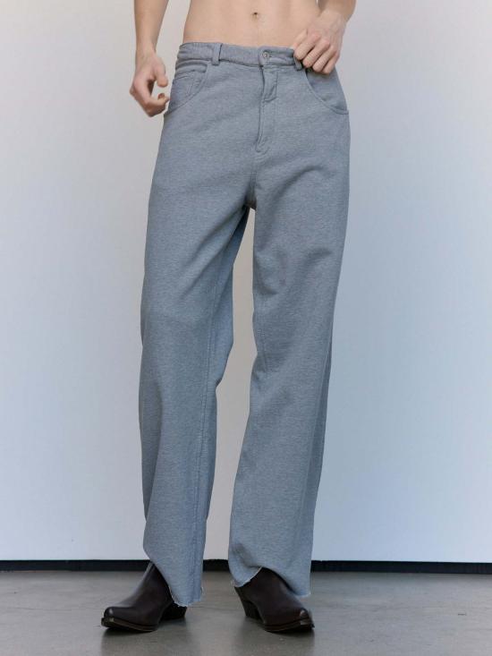  MM6 메종마르지엘라 트레이닝/조거 팬츠 Mm6 메종 마르지엘라 라이트 그레이 코튼 저지 팬츠