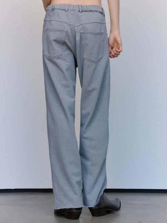  MM6 메종마르지엘라 트레이닝/조거 팬츠 Mm6 메종 마르지엘라 라이트 그레이 코튼 저지 팬츠 - MM6 MAISON MARGIELA