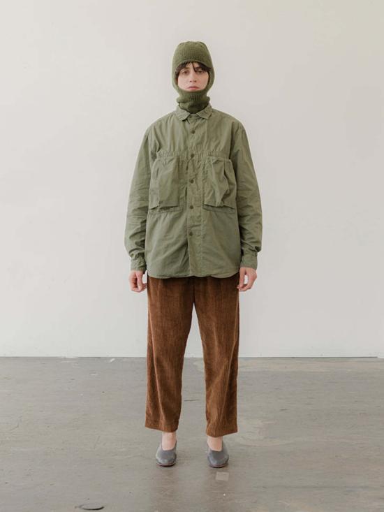  캐피탈 패딩 남녀공용  브로드 클로스 아노락 셔츠 카키 - KAPITAL