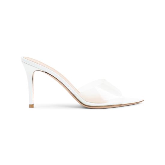 26SS 지안비토로시 뮬/슬리퍼 G1105085RIC GSV BIBI WHITE WHITE - GIANVITO ROSSI