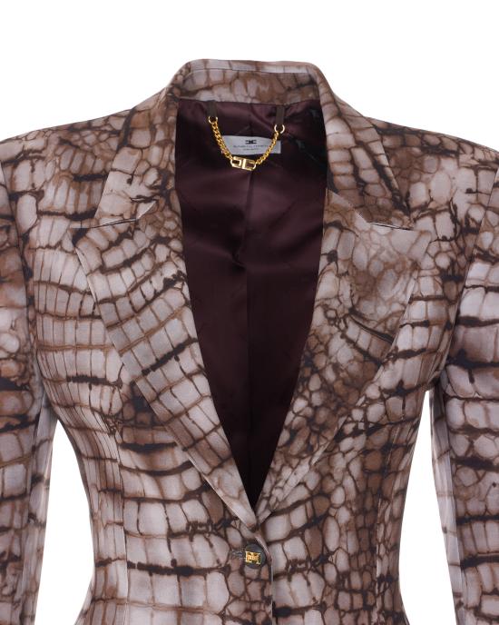 26SS 엘리자베타프랜치 수트 자켓 GI20761E2 644 Brown - ELISABETTA FRANCHI