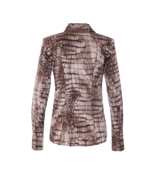 26SS 엘리자베타프랜치 셔츠 CA13161E2 644 Brown - ELISABETTA FRANCHI