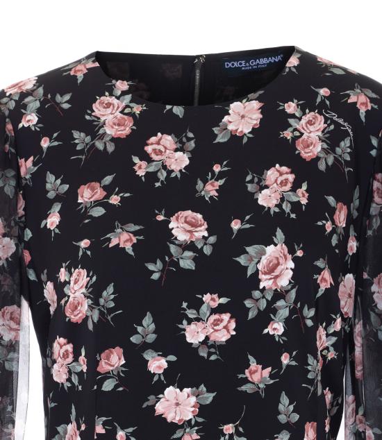 26SS 돌체앤가바나 미디 원피스 F611DT FSA8CHN5XQ Black - DOLCE & GABBANA