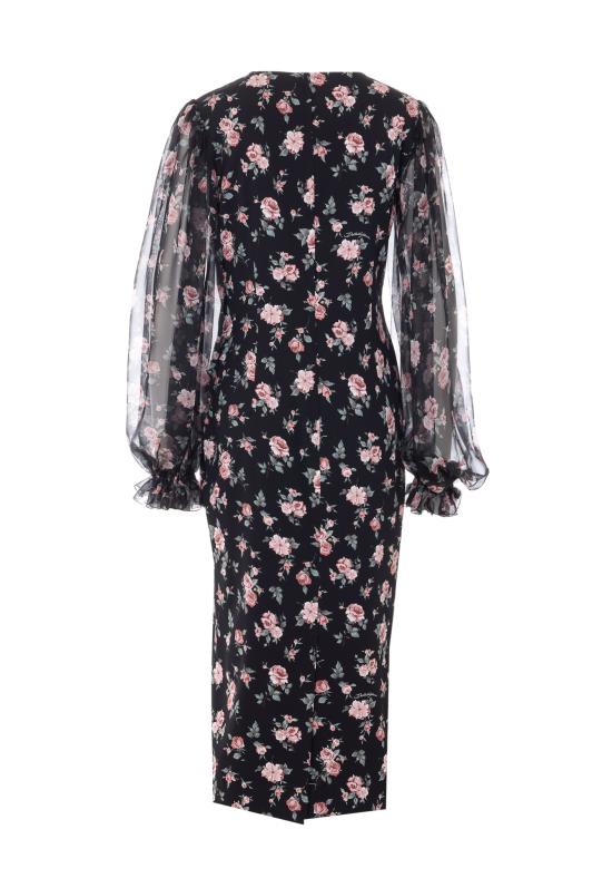 26SS 돌체앤가바나 미디 원피스 F611DT FSA8CHN5XQ Black - DOLCE & GABBANA