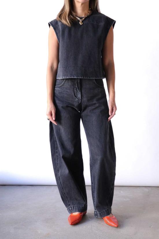  레이첼 코미 민소매 티셔츠 올라  블랙 - RACHEL COMEY