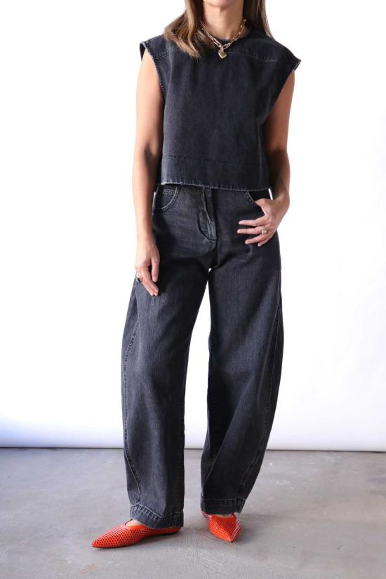  레이첼 코미 민소매 티셔츠 올라  블랙 - RACHEL COMEY