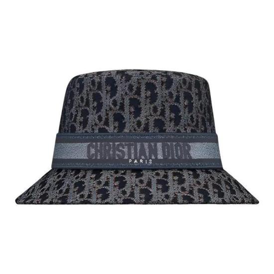  디올 버킷햇 CPB06203EDOB 504 BLUE JACQUARD DOM