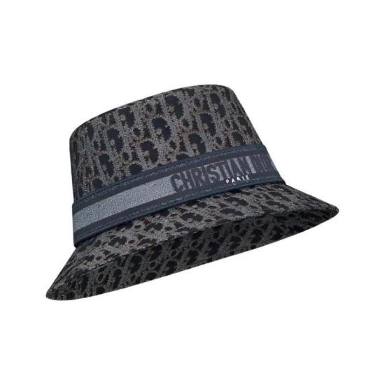  디올 버킷햇 CPB06203EDOB 504 BLUE JACQUARD DOM - DIOR