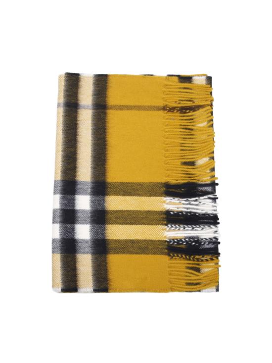 26SS 버버리 체크 캐시미어 스카프 8112714 C1245 TEAK YELLOW