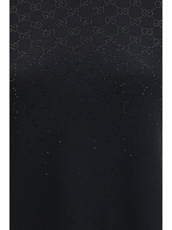 26SS 구찌 숏 원피스 852066XKFB3 1043 BLACK - GUCCI