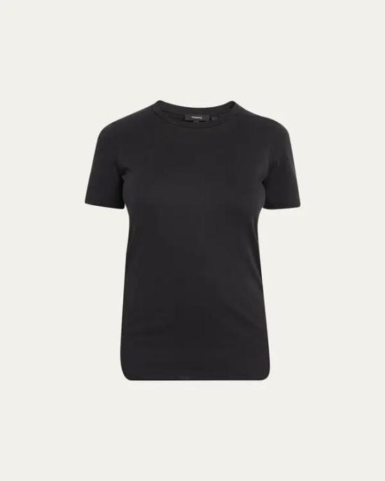 26SS 띠어리 반팔 티셔츠 F0024507 001 BLACK DOM