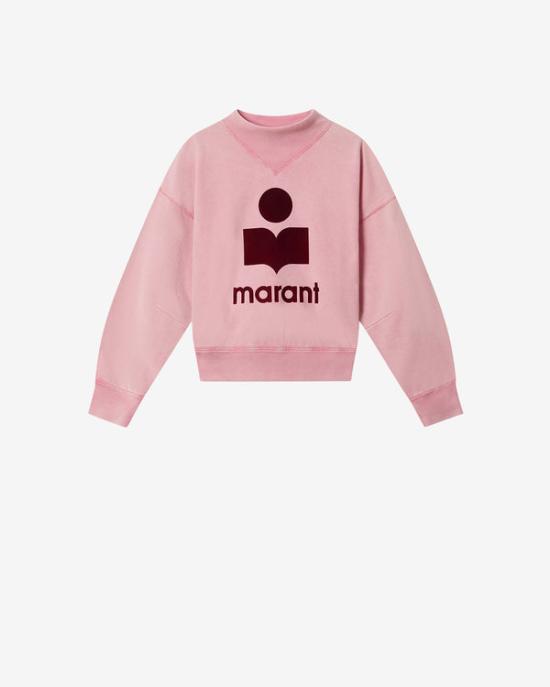 26SS 이자벨마랑 모비 스웨트셔츠 SW0003FA D1M04E BGBY BUBBLEGUM BURGUNDY DOM