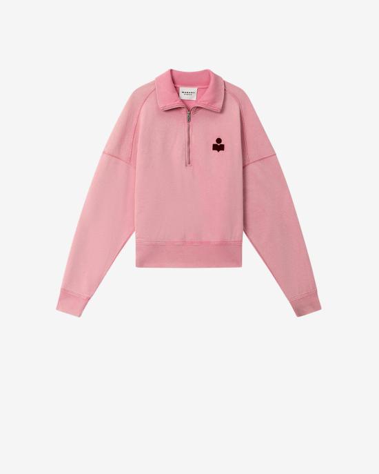 26SS 이자벨마랑 로스 로고 스웨트셔츠 SW0093FA D1M04E BGBY BUBBLEGUM BURGUNDY DOM