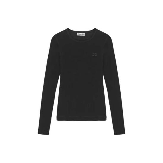 25FW 가니 긴팔 티셔츠 T4313004 BLACK DOM