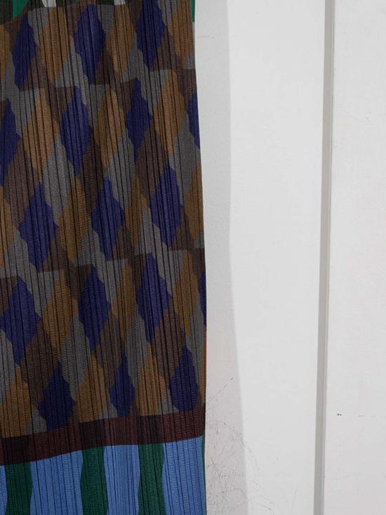  이세이 미야케 스트레이트 팬츠 팬츠 블루 - ISSEY MIYAKE