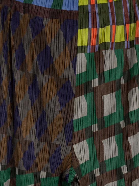  이세이 미야케 스트레이트 팬츠 팬츠 블루 - ISSEY MIYAKE