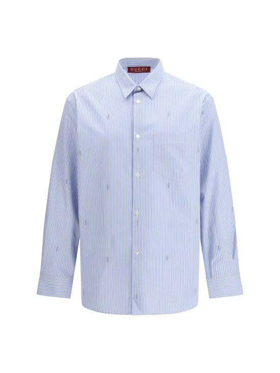 26SS 구찌 긴팔 셔츠 852714ZAUBA 4061 LIGHT BLUE