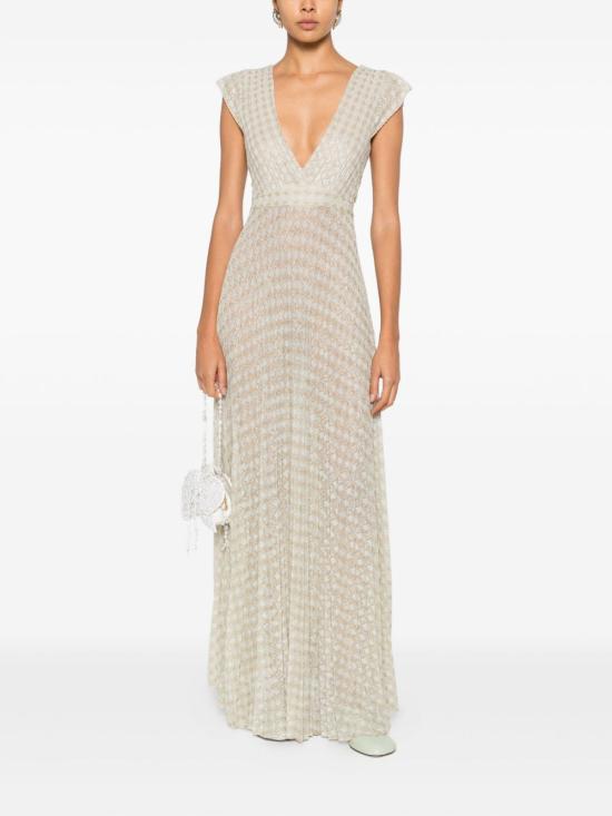 26SS 포르테포르테 롱 원피스 14598 MYDRESSLATTEMENTA Ivory - FORTE FORTE