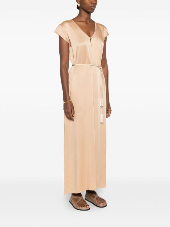 26SS 포르테포르테 롱 원피스 14554 MYDRESSPAGLIERINO Beige - FORTE FORTE