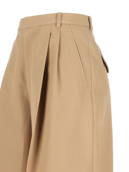 26SS 셀린느 코튼 & 울 개버딘 몬탁 크롭 트라우저 RP0FP 984C02BG Beige - CELINE