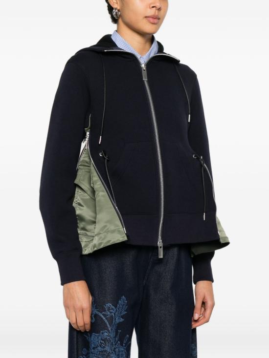 26SS 사카이 후드 티셔츠 SCW 343 212 Kaki - SACAI