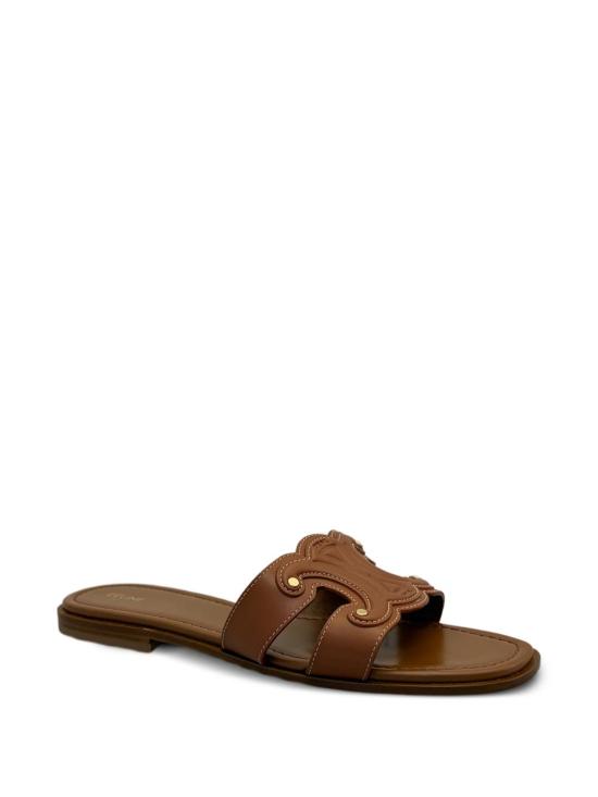 26SS 셀린느 마리나 뮬 카프스킨 364783767C 04LU Leather Brown - CELINE